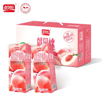 盼盼 水蜜桃果汁饮料250ml*24盒 植物饮料 整箱装