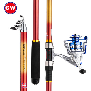 GW 光威 2.7米闪将海竿鱼竿超硬海杆套装全套钓竿抛竿甩竿远投竿钓鱼渔具