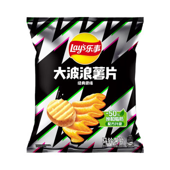 Lay's 乐事 大波浪 马铃薯片 原味 135g 4件6折专区选200-100优惠券的去凑单20买200