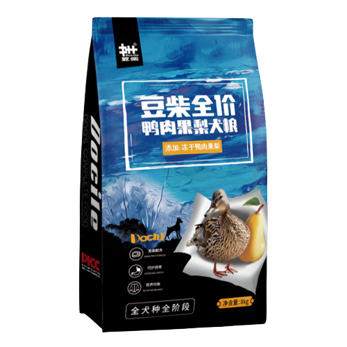 docile 豆柴 鸭肉果梨全犬全阶段狗粮 8kg 券后329元