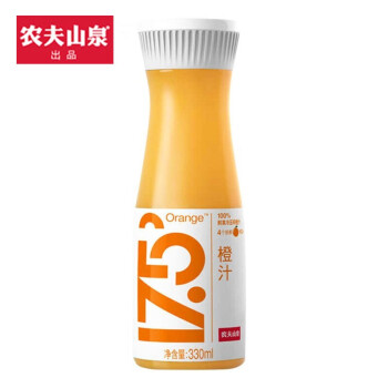 农夫山泉 NFC鲜榨果汁低温冷藏饮料17.5果汁330ml纯果疏汁 330*12瓶苹果汁