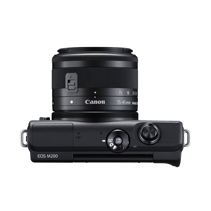 Canon 佳能 EOS M200 APS-C画幅 微单相机 黑色 EF-M 15-45mm F3.5 IS STM 变焦镜头 单头套机 4899元