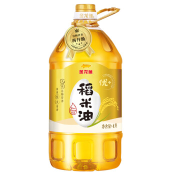 金龙鱼 食用油 优+稻米油 4L