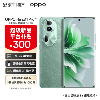 OPPO Reno11 Pro 5G手机 12GB+512GB 松石绿