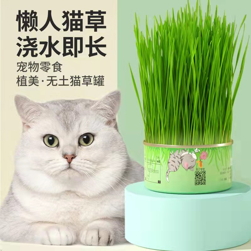 Huan Chong 欢宠网 猫草种子猫薄荷猫零食，猫草罐 7.8元