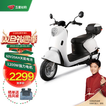ZUB 五星鉆豹 電動車成人60V20A長續(xù)航電動摩托1200W電瓶車 G1