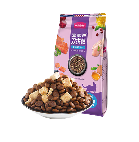 Myfoodie 麦富迪 猫粮 冻干双拼系列 三文鱼鸡肉幼猫猫粮 8.5kg 券后159元