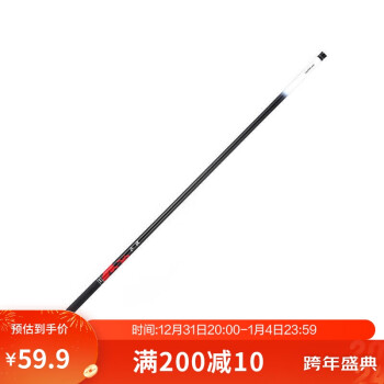 DECATHLON 迪卡侬 鲤悦三代 钓鱼竿 黑红色 5.4M 28调