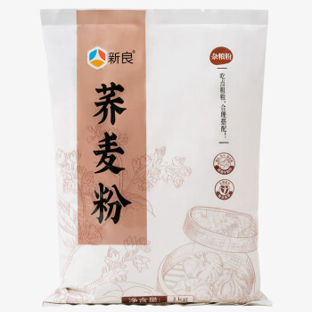 新良 荞麦面粉 杂粮粉 馒头包子面条用荞麦粗粮粉 中筋面粉 1kg