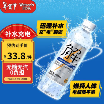 watsons 屈臣氏 有解純電解質(zhì)水電解質(zhì)飲料 運動無糖功能飲料480mL*15 ￥21.17