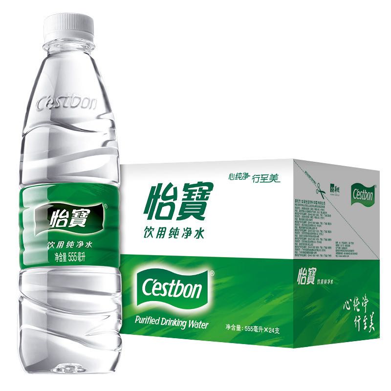 C'estbon 怡宝 纯净水555ml*24瓶/饮用水小瓶会议用水整箱 22.4元（需买2件，需用券）