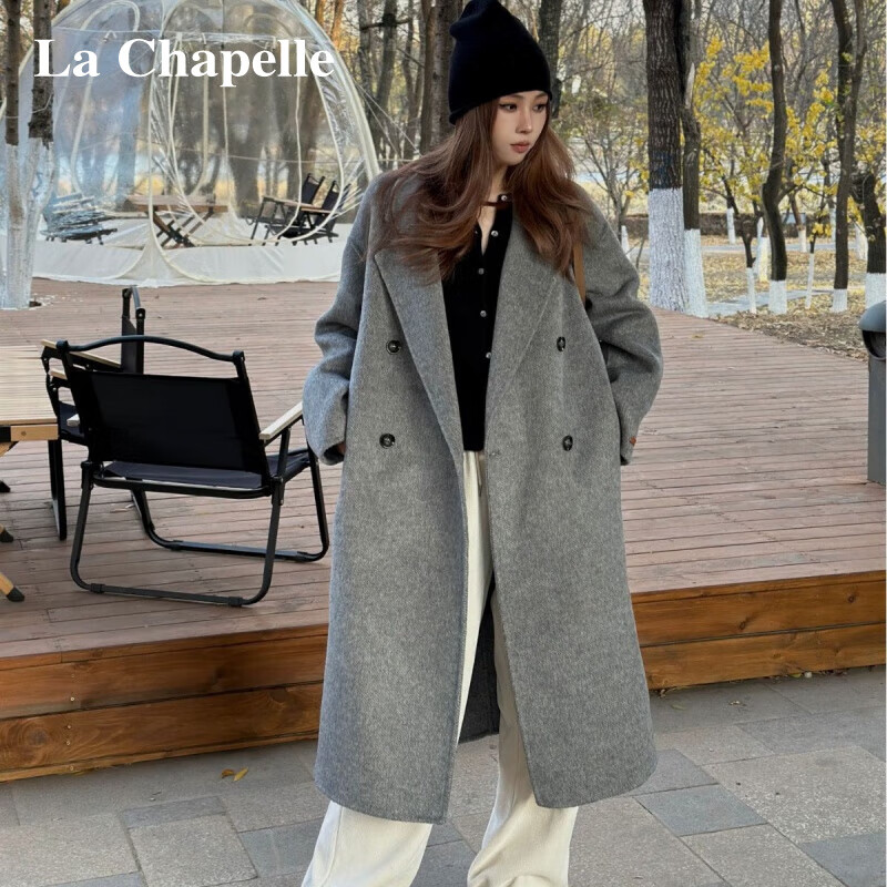 La Chapelle 婴驼绒双面羊毛羊绒大衣 券后438元