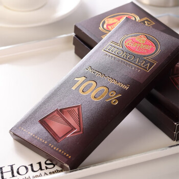 拉迈尔 100%纯黑巧克力90g 俄罗斯进口健身食品网红休闲零食无糖苦味美食