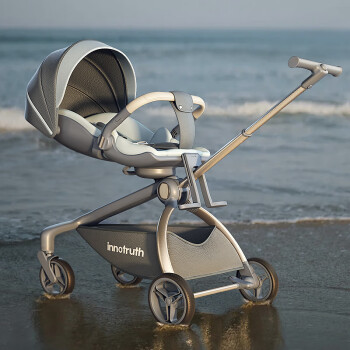 InnoTruth 遛娃神器婴儿推车可坐可躺一键收车0-3岁用折叠高景观溜娃神车
