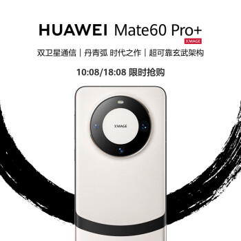 HUAWEI 华为 旗舰手机 Mate 60 Pro+ 16GB+512GB 宣白