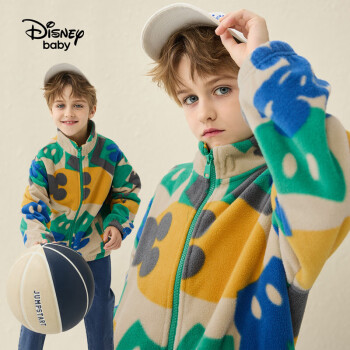 Disney 迪士尼 儿童摇粒绒立领外套