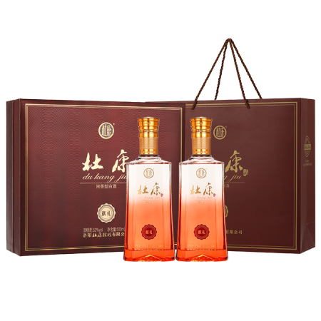 杜康 獻(xiàn)禮禮盒裝 52度 濃香型 500mL 2瓶 禮盒款 禮盒裝 99元