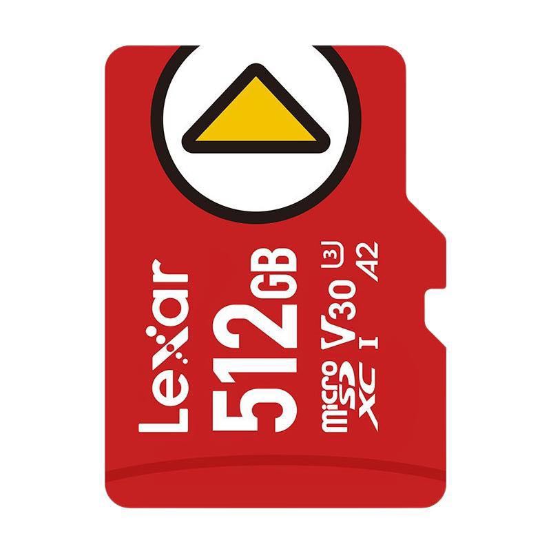 Lexar 雷克沙 PLAY系列 Micro-SD存儲(chǔ)卡 512GB（UHS-I、V30、U3、A2） 券后204.9元