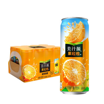 美汁源 可口可樂（Coca-Cola）美汁源 Minute Maid 果粒橙 果汁飲料 310ml*12 整箱裝