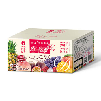 EDO Pack 蒟蒻果汁果冻 什锦装 960G/盒