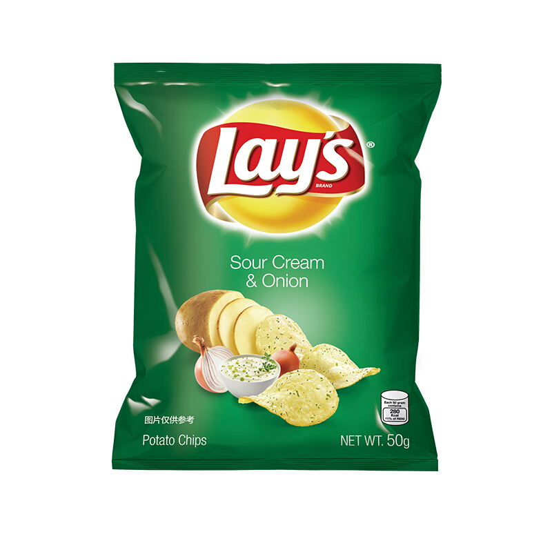 Lay's 樂(lè)事 薯片 酸奶油洋蔥味 50g 5.71元（需買3件，需用券）