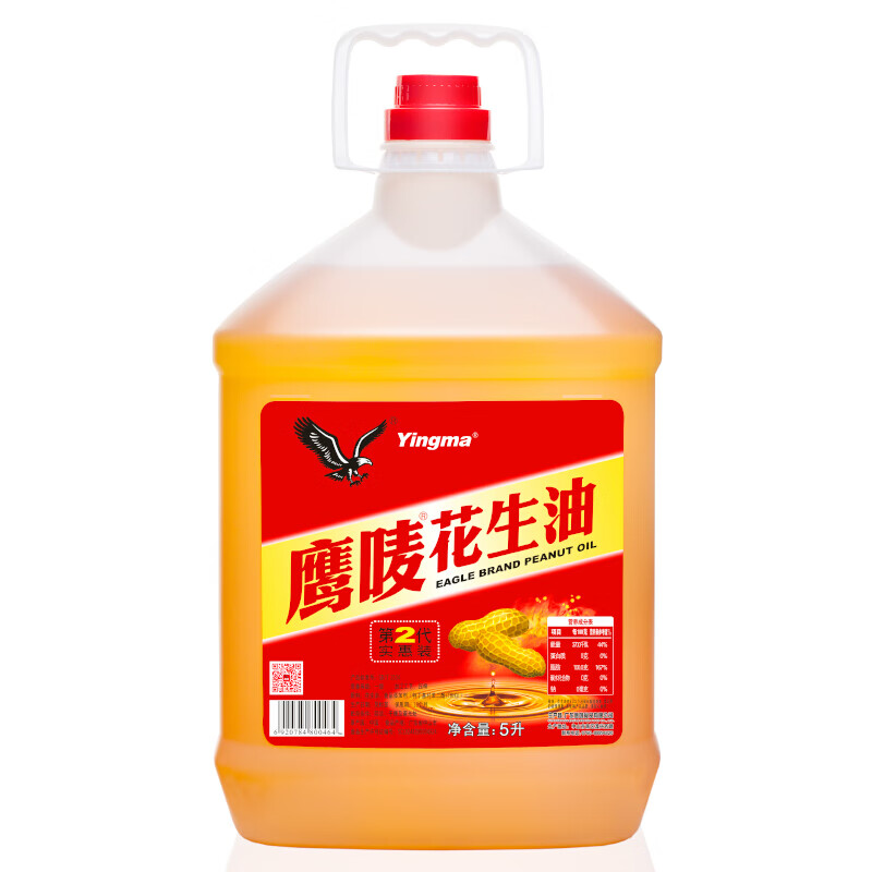 Yingma 鹰唛 花生油 实惠装 5L 102元