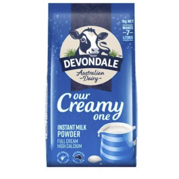 DEVONDALE 德运 全脂高钙奶粉 1kg 54元（需买2件，需用券）
