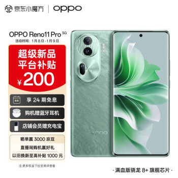OPPO Reno11 Pro 5G手机 12GB+256GB 松石绿