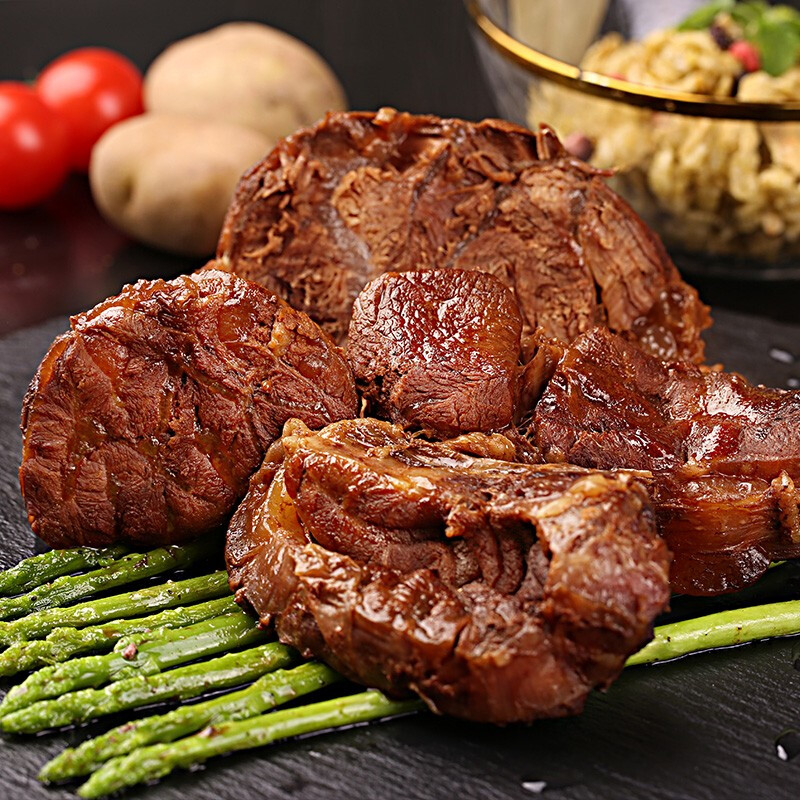 元盛 龍江和牛 国产和牛 原切牛腱子肉1kg/袋 谷饲600+天 牛肉冷冻 83.9元