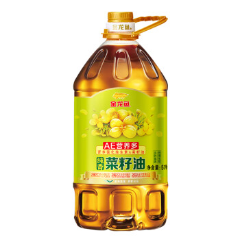 金龙鱼食用油非转基因营养强化维生素A纯香菜籽油5L