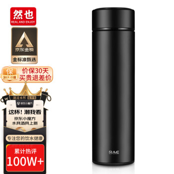 RAE 然也 R3106 保温杯 500ml 黑色