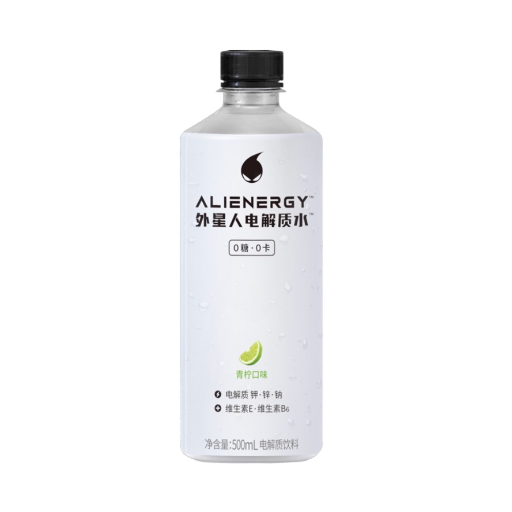 alienergy 外星人飲料 外星人電解質(zhì)水含維生素?zé)o糖飲料整箱 純正青檸口味500mLX15瓶 73元