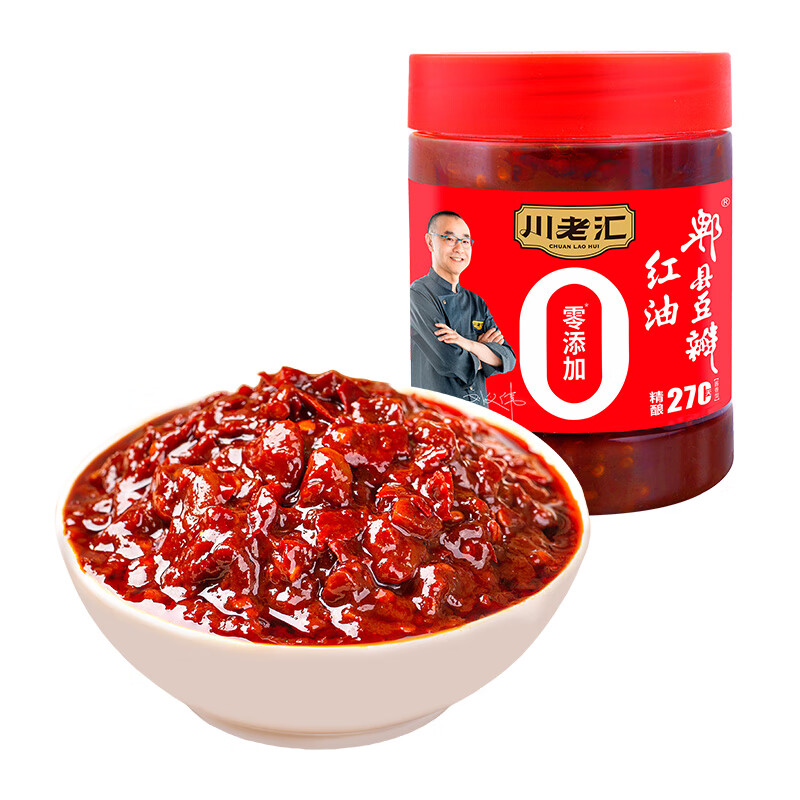 川老汇 红油郫县豆瓣酱 香辣味 500g 8.72元（26.16元/3件）