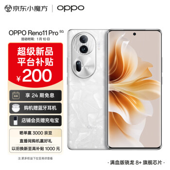 OPPO Reno11 Pro 5G手机 12GB+256GB 月光宝石
