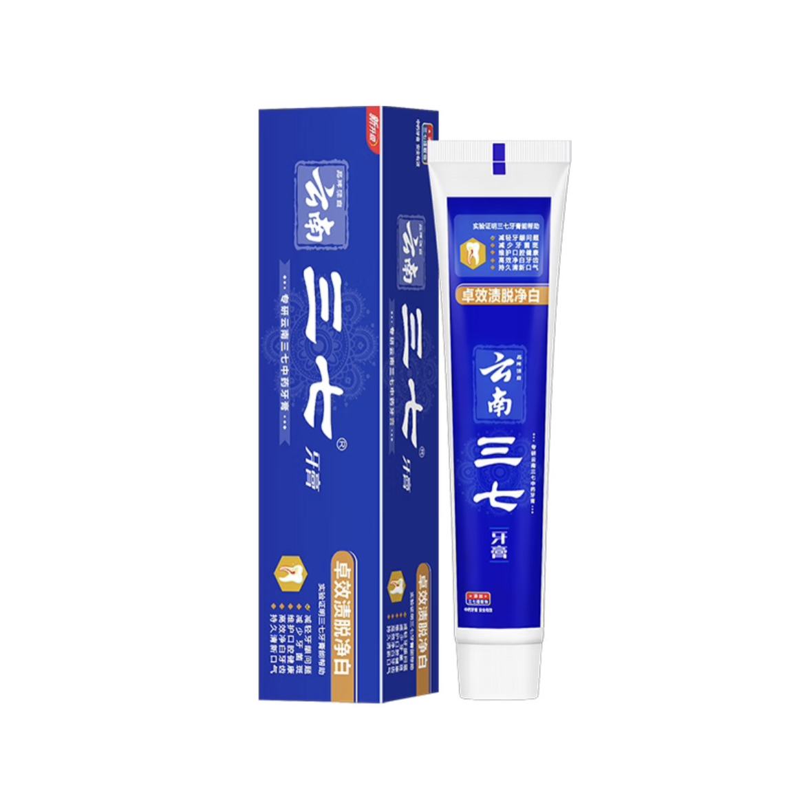 plus會(huì)員、需首購(gòu)：三七卓效漬脫凈白牙膏100g 0元+湊單品0.02元