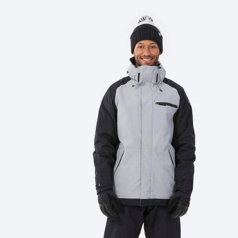 DECATHLON 迪卡侬 滑雪滑雪服单板男防水防风保暖装备SNB100 钢灰色XL. 4964318 券后339.9元