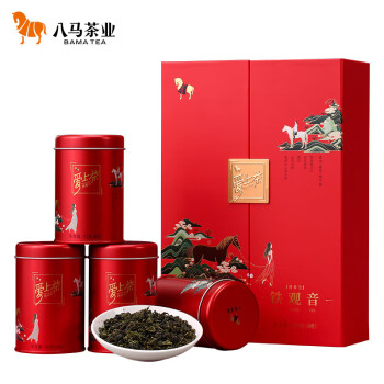 bamatea 八马茶业 爱上茶 一级 清香型 铁观音 168g 年货礼盒装