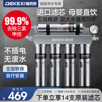移动端、京东百亿补贴：DEKEXI 德克西 Q1-1 超滤净水器