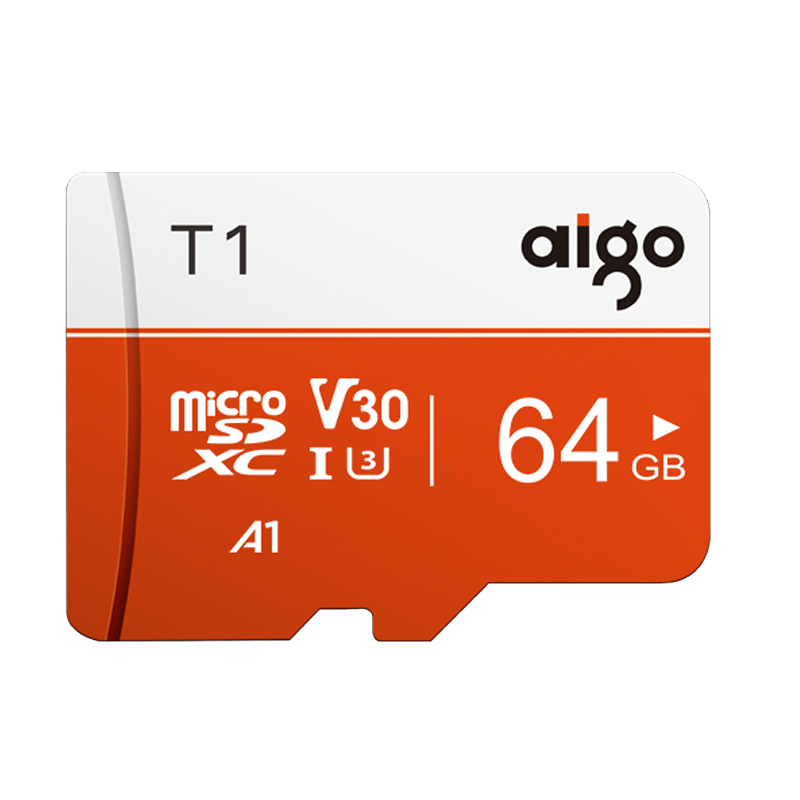 概率券：aigo 愛國者 T1 高速專業(yè)版 Micro-SD存儲卡 64GB（UHS-I、V30、U3、A1） 14.9元plus會員免運費（需首購禮金）