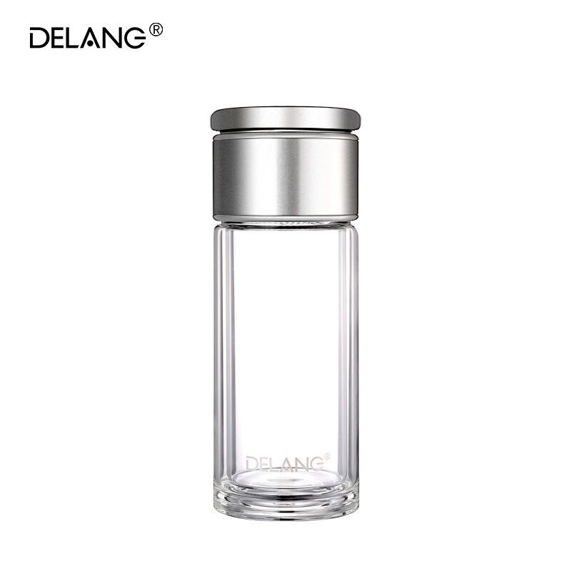 DELANG 德瑯 8001 雙層玻璃杯 320ml 鋼本色 券后39元