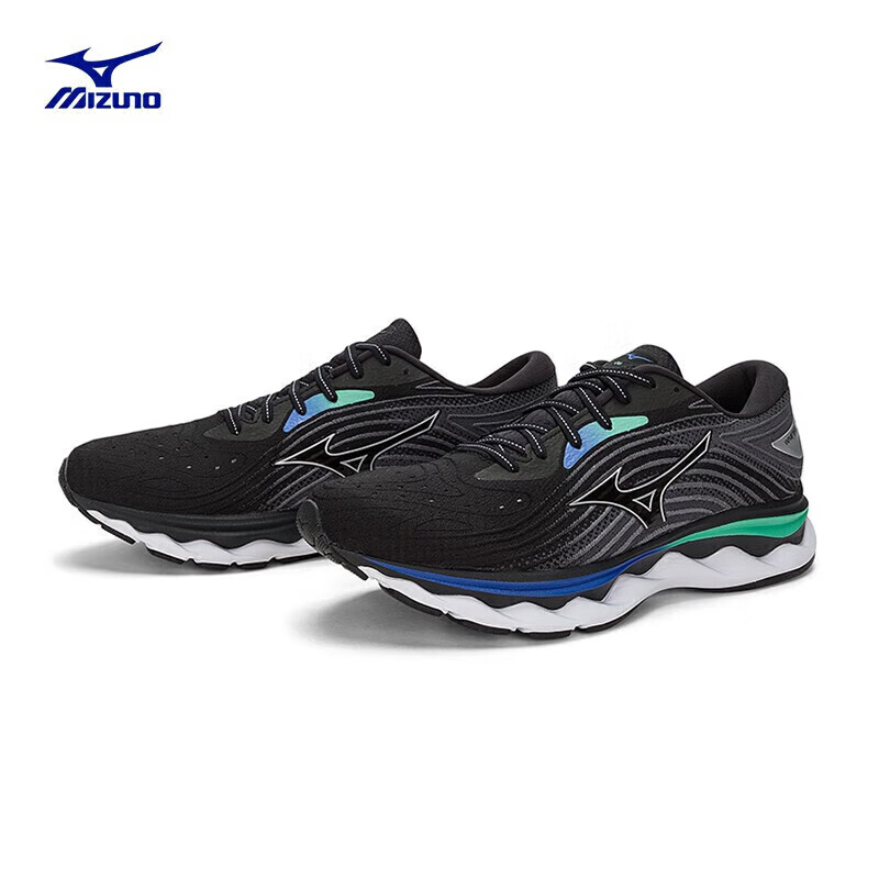 Mizuno 美津浓 男子跑步慢跑鞋 脚感柔软 减震回弹 WAVE SKY 6 398元