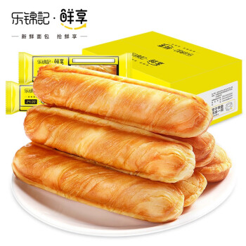 乐锦记 鲜享手撕面包棒320g办公室休闲零食 32g*10枚总共 320g