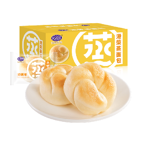Kong WENG 港荣 蒸面包 奶黄味 460g 券后17.9元
