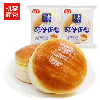 桃李 酵母面包 牛奶蛋羹味 600g，实付8.45（需下单2件，实付16.9）