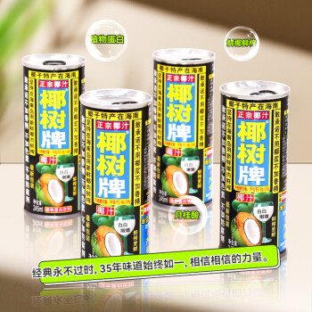 椰树 牌椰汁 植物蛋白饮料 245ml*24罐整箱装