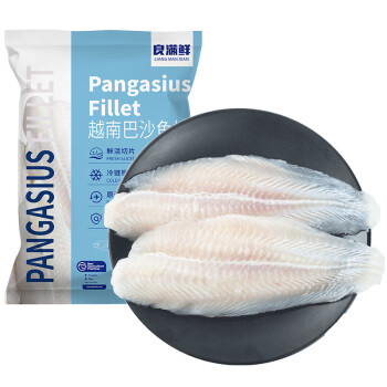 良满鲜冷冻越南巴沙鱼柳净重1kgBAP认证无刺无骨海鲜年货生鲜鱼类