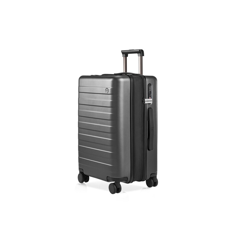 NINETYGO 90分 扩容行李箱旅行拉杆箱20英寸男女大容量皮箱PC耐磨登机箱钛金灰 229元