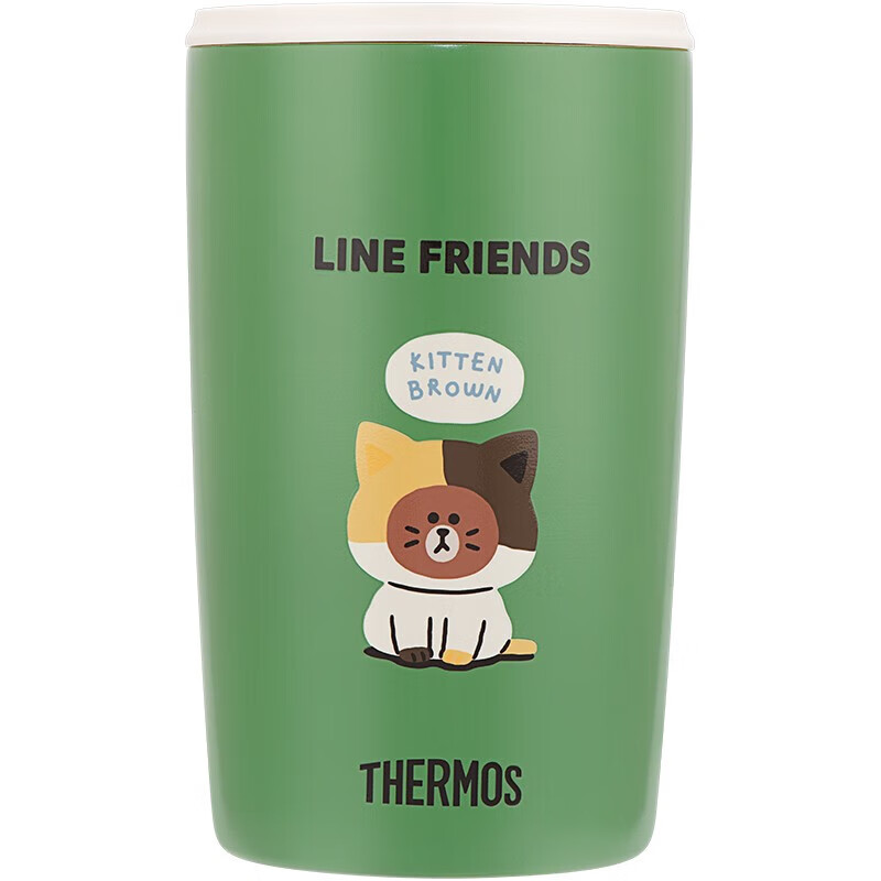 THERMOS 膳魔师 猫猫Kitten布朗咖啡杯 415ml 券后163元