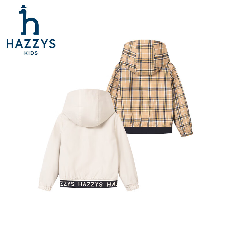 HAZZYS 哈吉斯 品牌童裝男童外套 沙灘灰 120 券后659元