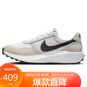 NIKE 耐克 休闲鞋男子缓震WAFFLE DEBUT运动鞋春夏FJ4195-100白/灰42